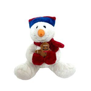 Kayla Concepts White Snowman Beanbag Plush Toy Christmas Holiday Vtg 12” CVS 3+